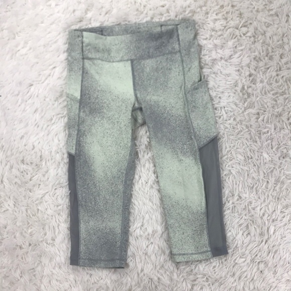 Lululemon Speed Up Crop *Mesh 21" Ocean Spray Fluro Citrus Light Cast - Picture 1 of 5